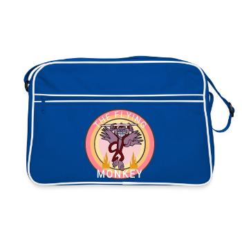 Monkey kawaii style - Retro Bag - blue/white - Front