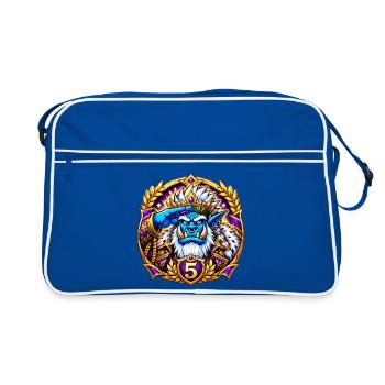 Badge Niveau 5 - Sac Retro - bleu/blanc - Devant