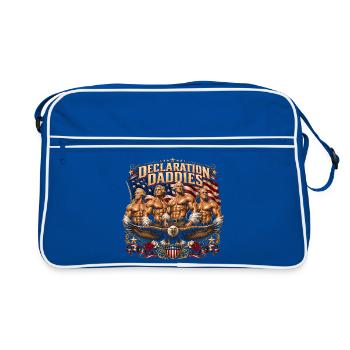 Declaration of the Founding Fathers on 4 July - Retro Bag - blue/white - Front