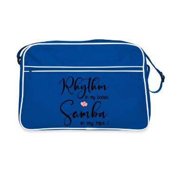 Samba Rhythm Dancing - Retro Bag - blue/white - Front