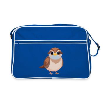 Bébé moineau - Sac Retro - bleu/blanc - Devant