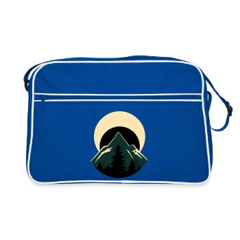 Évasion de la Montagne de la Lune Nordique - Sac Retro - bleu/blanc - Devant