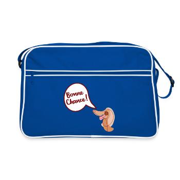 Bonne Chance Chien - Sac Retro - bleu/blanc - Devant