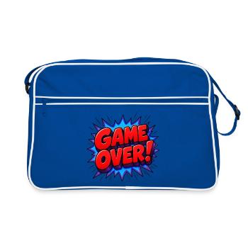 Déclaration de game over dans les comics Pop Art - Sac Retro - bleu/blanc - Devant