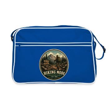 Mode randonnée Vintage Adventure Graphique - Sac Retro - bleu/blanc - Devant
