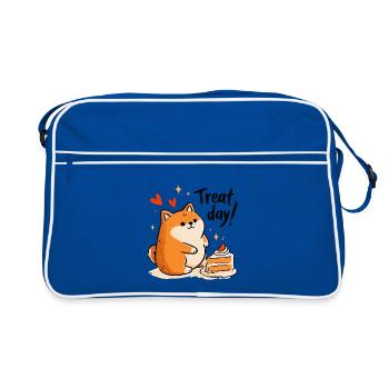 Journée de friandises ! - Sac Retro - bleu/blanc - Devant