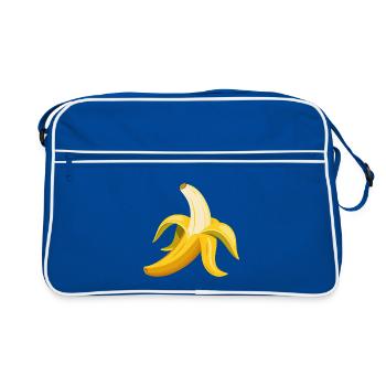 Banane pelée - Sac Retro - bleu/blanc - Devant
