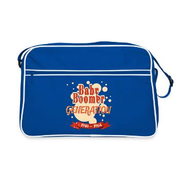 Design Génération des baby-boomers (1946 - 1964) - Sac Retro - bleu/blanc - Devant