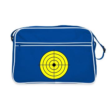 Zielscheibe Target - Retro Tasche - Blau/Weiß - Vorne