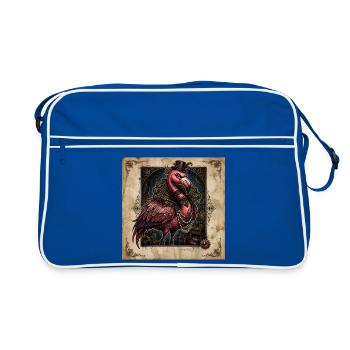 Der Karmesinrote Ausrüstungsmeister - Retro Tasche - Blau/Weiß - Vorne