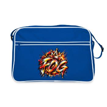 FOG – Street Art trifft auf Musik! 👑🔥 - Retro Tasche - Blau/Weiß - Vorne