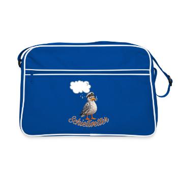 Schietwetter - Retro Tasche - Blau/Weiß - Vorne
