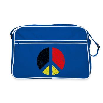 Germany Deutschland  - Retro Tasche - Blau/Weiß - Vorne