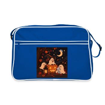 The Cozy Haunting - Retro Tasche - Blau/Weiß - Vorne