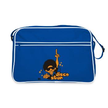 Disco Star - Retro Bag - blue/white - Front