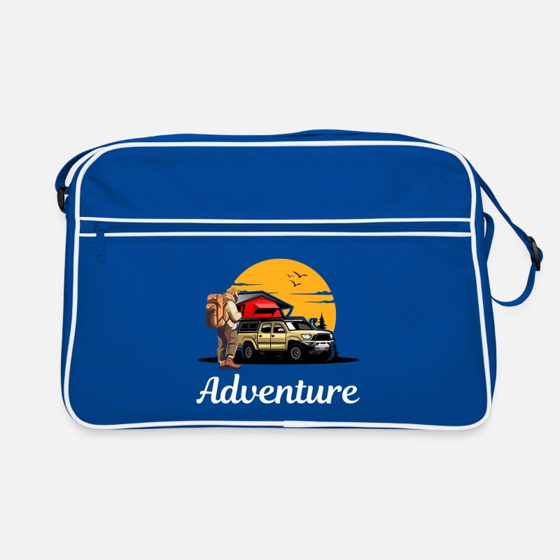 Road trip de camping sur un sentier d’aventure Sac Retro