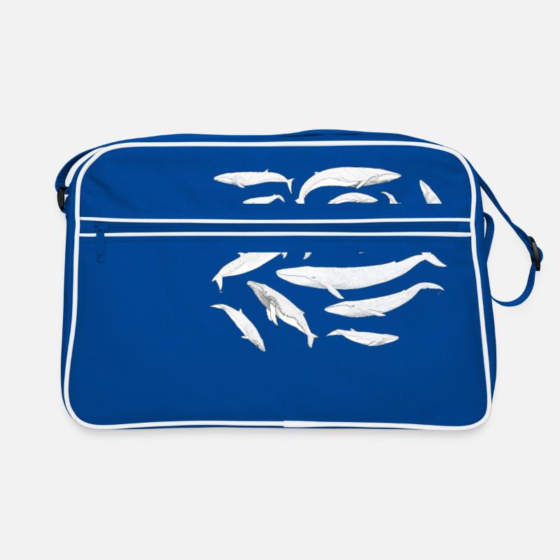 Baleines - Baleines - Baleines - Sac Retro - bleu/blanc