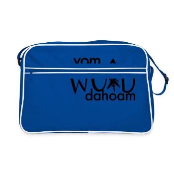 Vom Woid dahoam - Retro Tasche - Blau/Weiß - Vorne