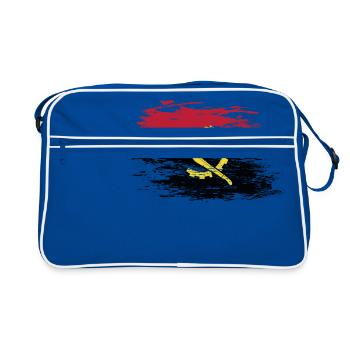 Drapeau angolais utilisé - Sac Retro - bleu/blanc - Devant