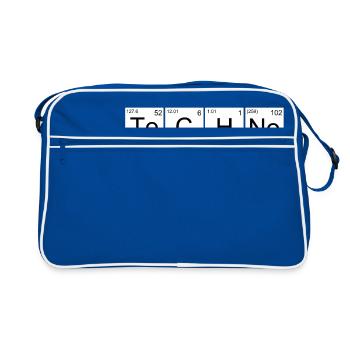Techno - Retro Bag - blue/white - Front