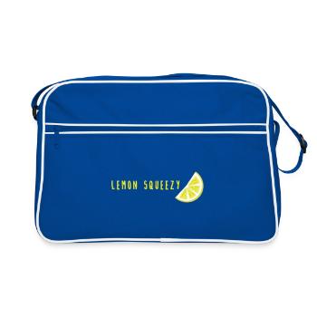 Lemon Squeezy - Sac Retro - bleu/blanc - Devant