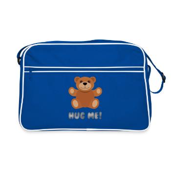 Embrassez-moi Ours - Sac Retro - bleu/blanc - Devant