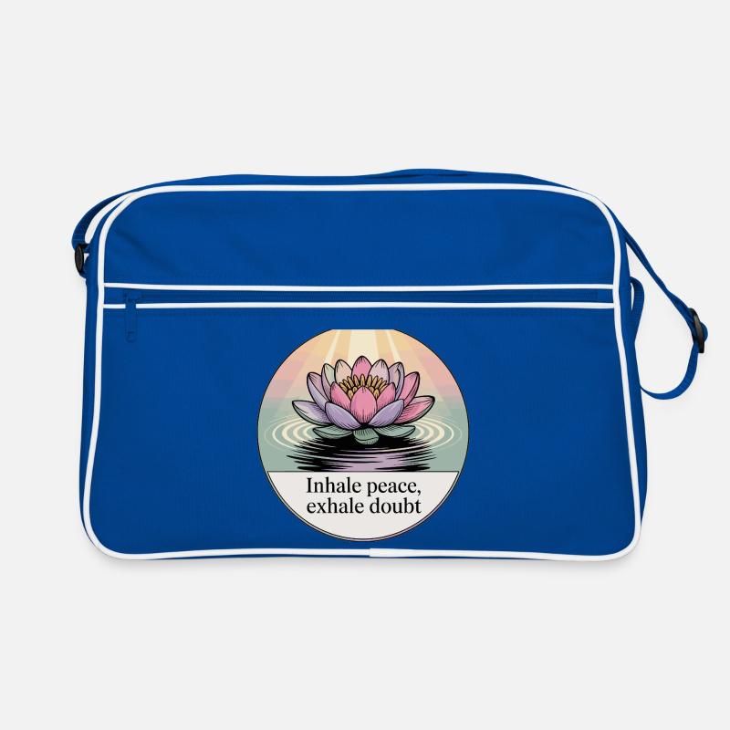 Inhale Peace, Exhale Doubt Retro Tasche