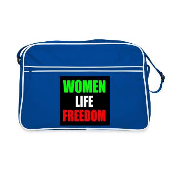 Women life freedom - Sac Retro - bleu/blanc - Devant