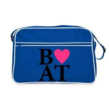 Boot - Retro Tasche - Blau/Weiß - Vorne
