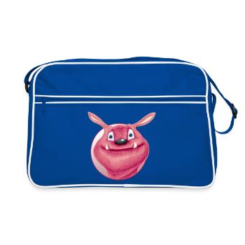 monstre rouge - Sac Retro - bleu/blanc - Devant