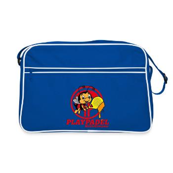 Ape Padel Exklusiv - Retro Tasche - Blau/Weiß - Vorne