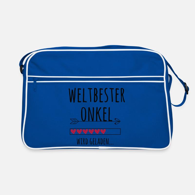 werdender Onkel Schwangerschaft Geschenk Retro Tasche