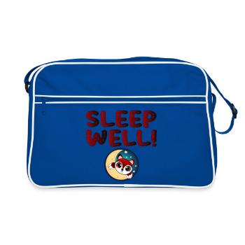 Bien dormir - Dormir FOX à la Lune - Animal - Sac Retro - bleu/blanc - Devant