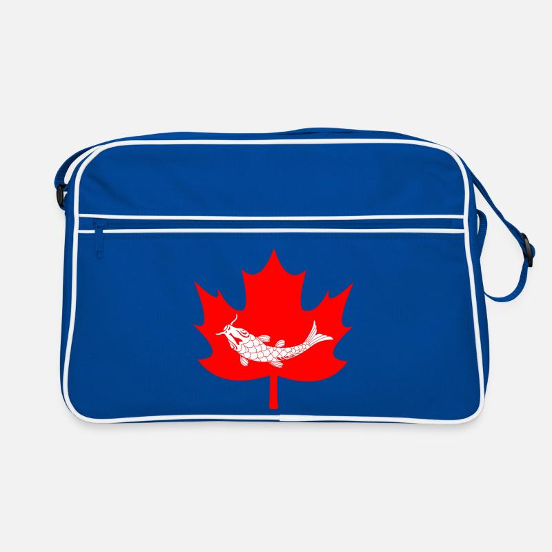 Canada maple leaf fish logo Retro Bag