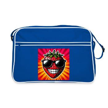 Fraise Fraises - Sac Retro - bleu/blanc - Devant