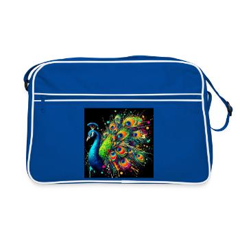 paon - Sac Retro - bleu/blanc - Devant