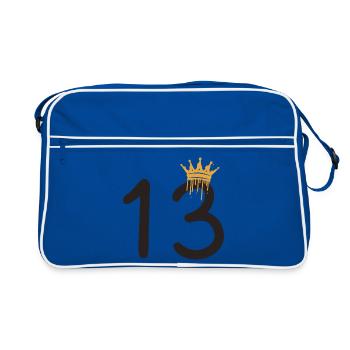 13 - Retro Bag - blue/white - Front