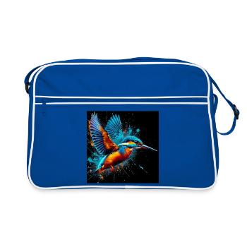 martin-pêcheur - Sac Retro - bleu/blanc - Devant