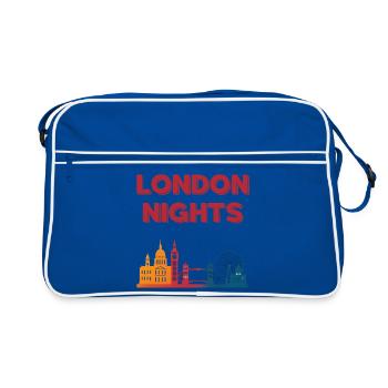London Nights Skyline Gradient - Retro Bag - blue/white - Front