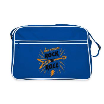 Guitare rock n roll haute tension - Sac Retro - bleu/blanc - Devant
