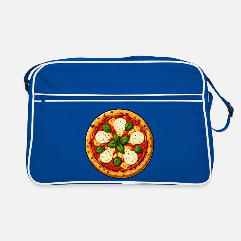 Basilikum-Pizza Comic Retro Tasche