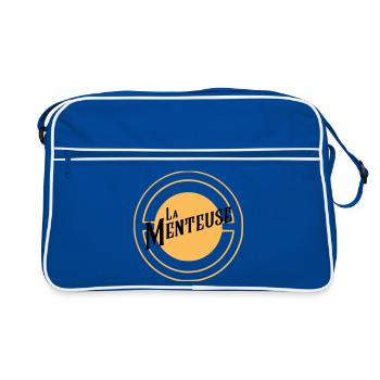 La Menteuse - Sac Retro - bleu/blanc - Devant