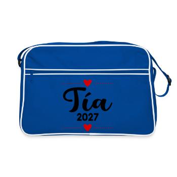 Tante espagnole 2027 - Sac Retro - bleu/blanc - Devant