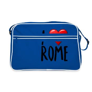 J'aime Rome - Sac Retro - bleu/blanc - Devant