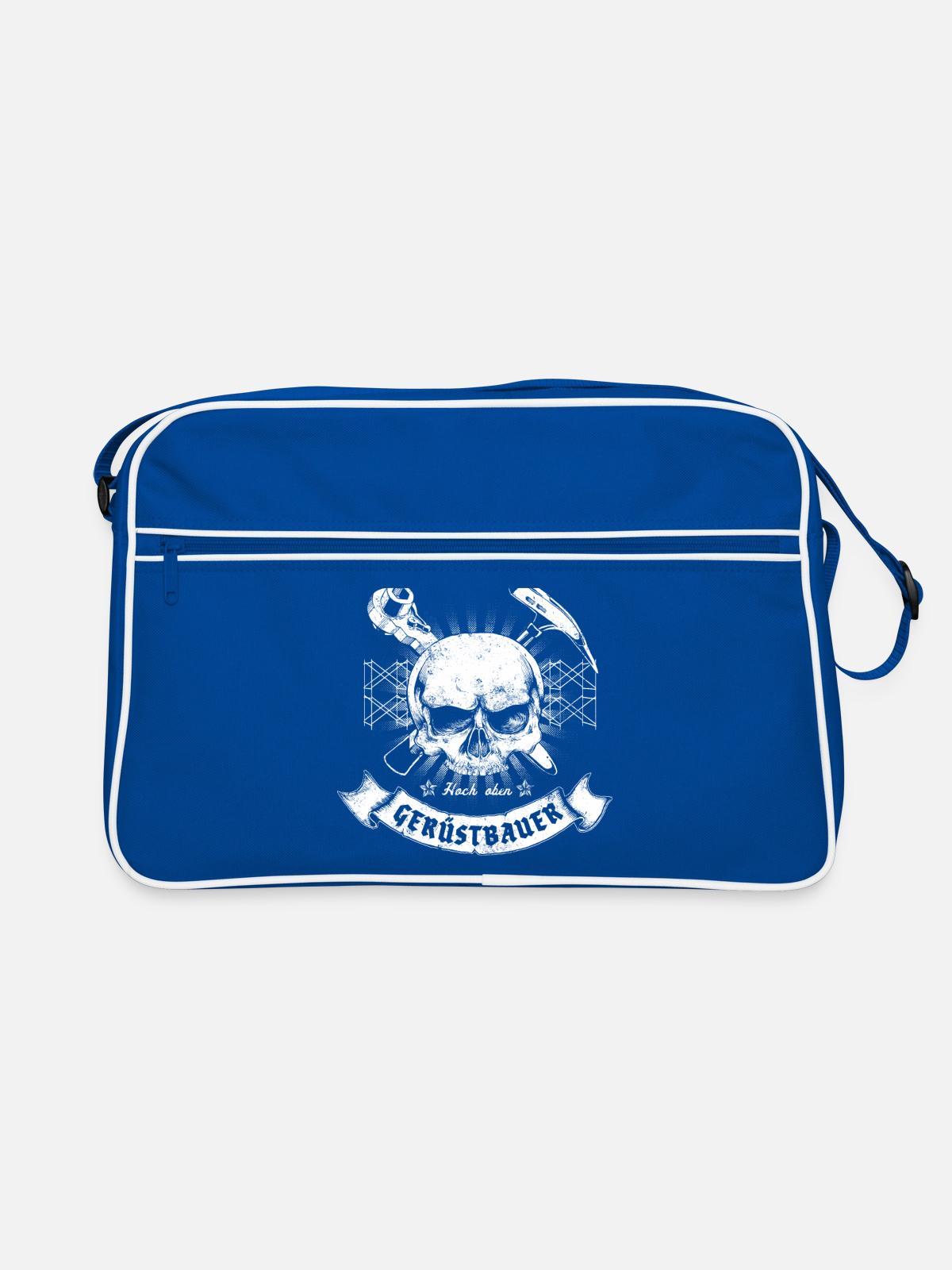 Échafaudages - Sac Retro - bleu/blanc - Devant
