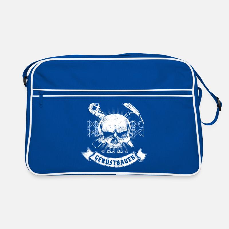 Gerüstbauer - Retro Tasche - Blau/Weiß