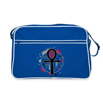 Ankh - Sac Retro - bleu/blanc - Devant