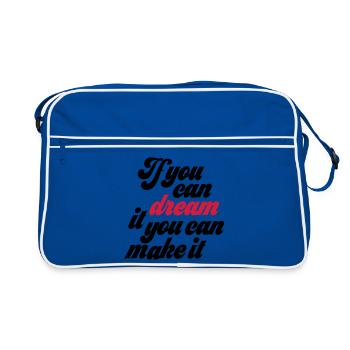 motivation - Retro Bag - blue/white - Front