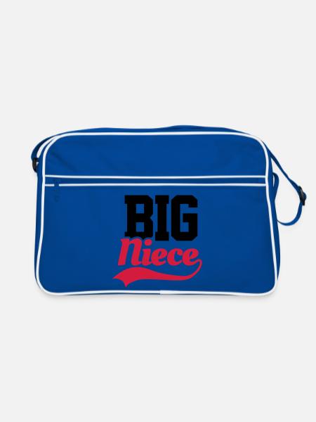 Big Niece - Retro Tasche - Blau/Weiß - Vorne