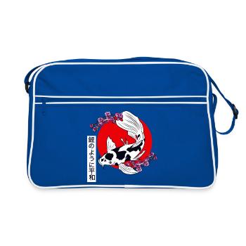 KOI - Retro Tasche - Blau/Weiß - Vorne